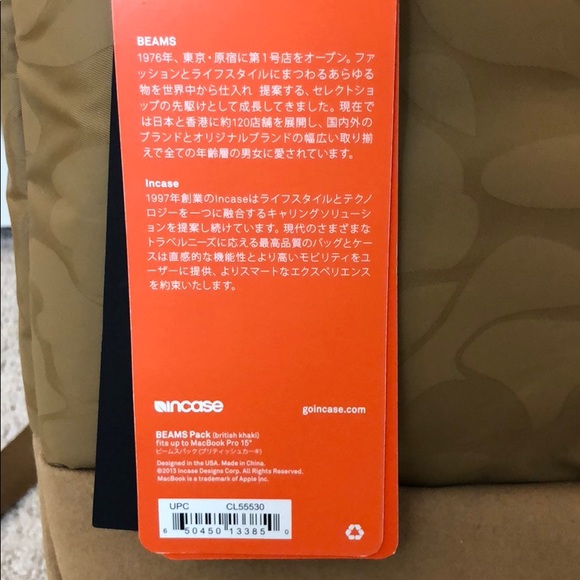 Incase Bags Incase Beams Backpack Poshmark